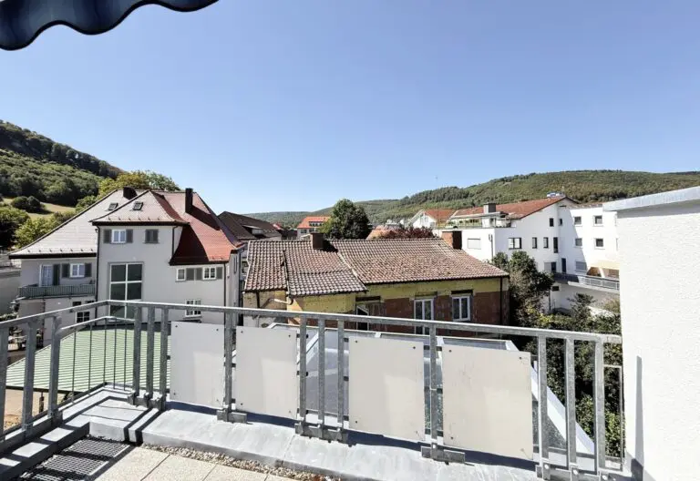 Ausblick vom Balkon