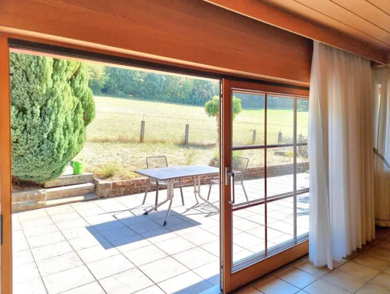 Blick auf die Terrasse